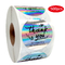 Stampa di etichette con adesivi olografici personalizzati a forma di cerchio